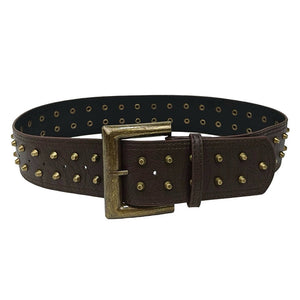 VILZSTUDIOS Wide Belt with Square Buckle and Studs product image