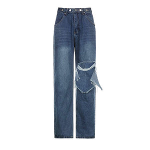 VILZSTUDIOS Worn baggy denim jeans for streetwear fashion
