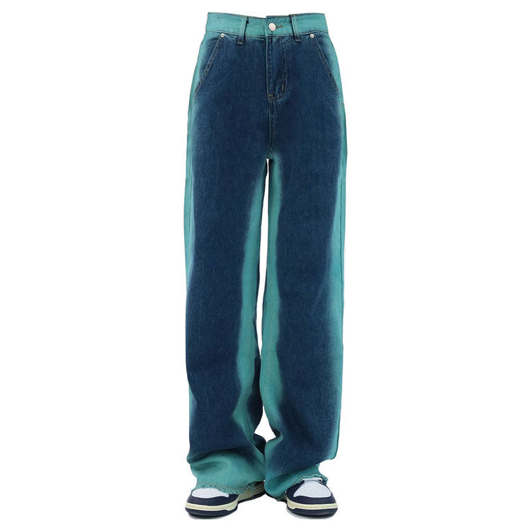 VILZSTUDIOS Wide leg denim jeans for streetwear fashion