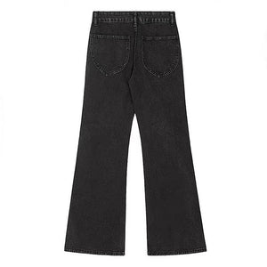 VILZSTUDIOS Ripped cargo jeans in black with patch pockets