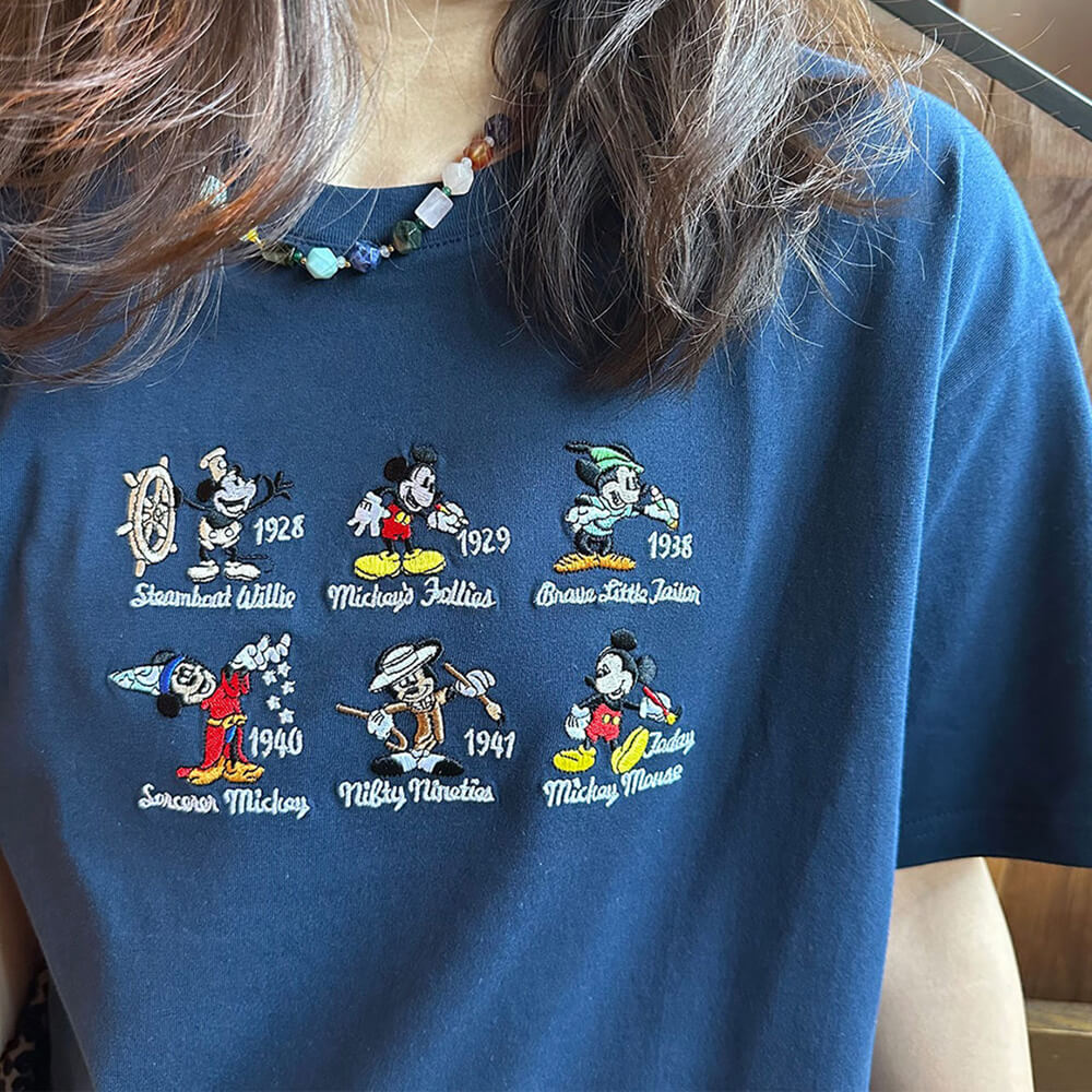 VILZSTUDIOS Oversized cartoon evolution t-shirt in navy cotton