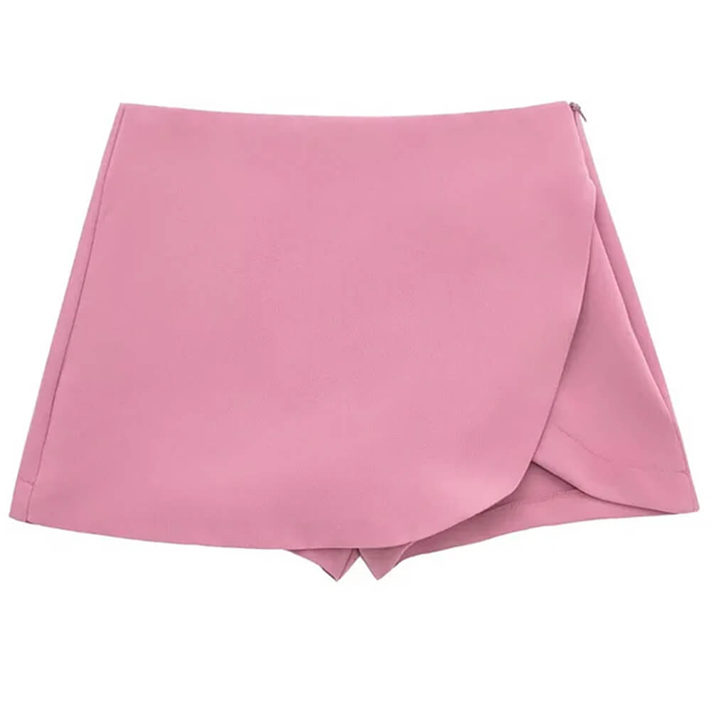 VILZSTUDIOS Asymmetrical mini skort with hidden shorts for comfort