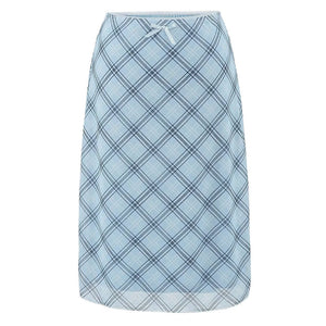 VILZSTUDIOS Y2K plaid midi skirt