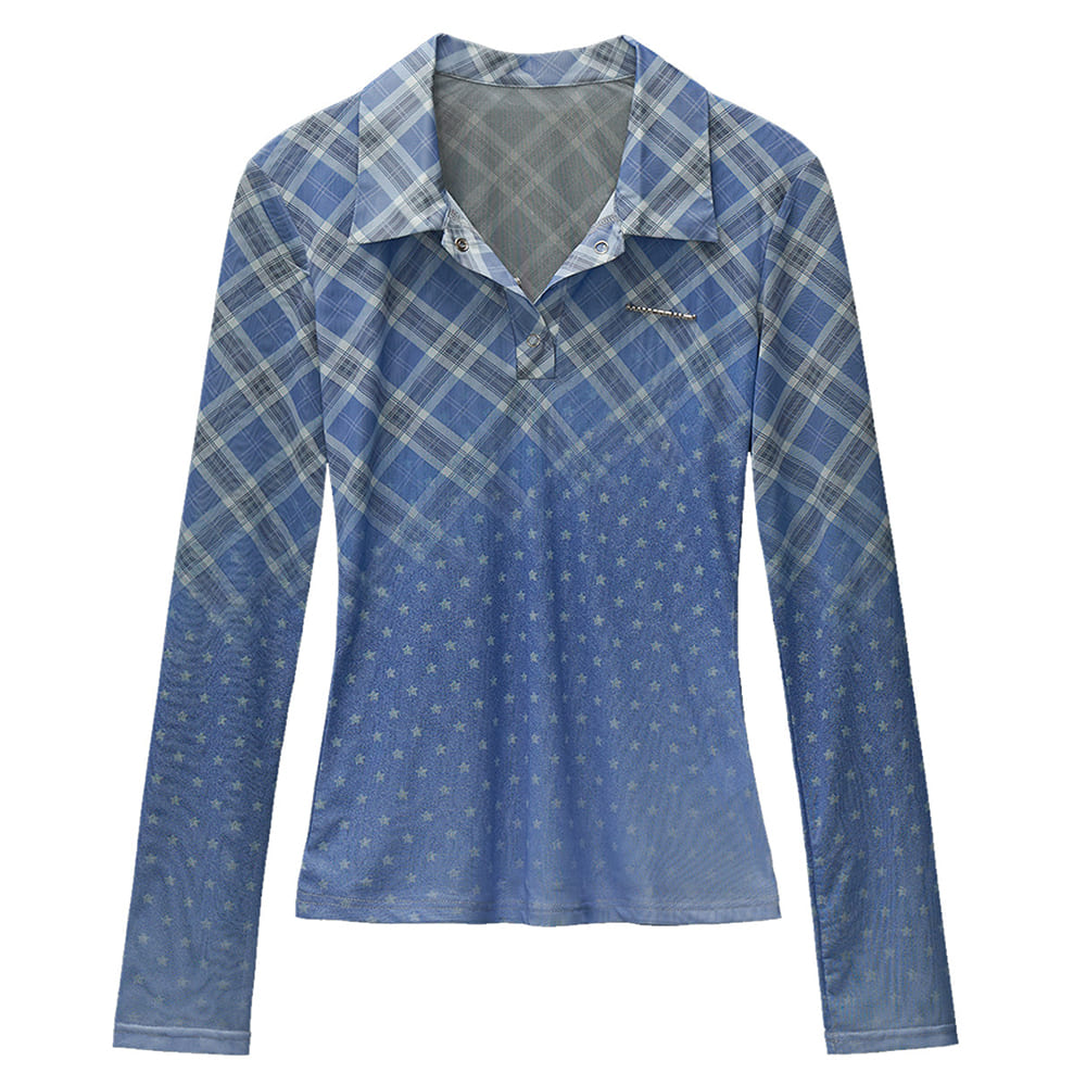VILZSTUDIOS Y2K checkered tailored shirt from VILZSTUDIOS