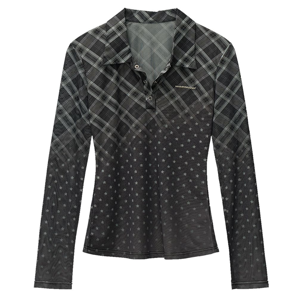 VILZSTUDIOS Y2K checkered tailored shirt from VILZSTUDIOS
