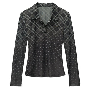 VILZSTUDIOS Y2K checkered tailored shirt from VILZSTUDIOS