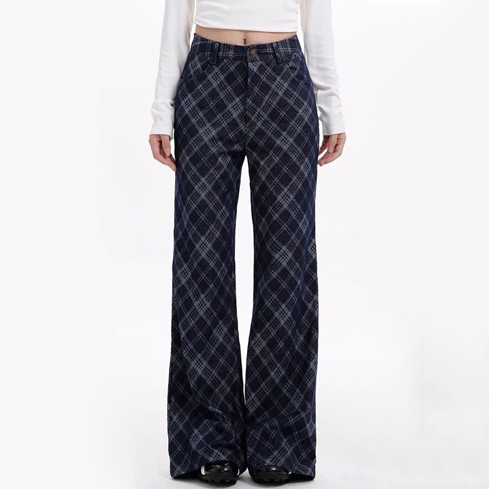 VILZSTUDIOS Y2K checkered trousers for streetwear fashion