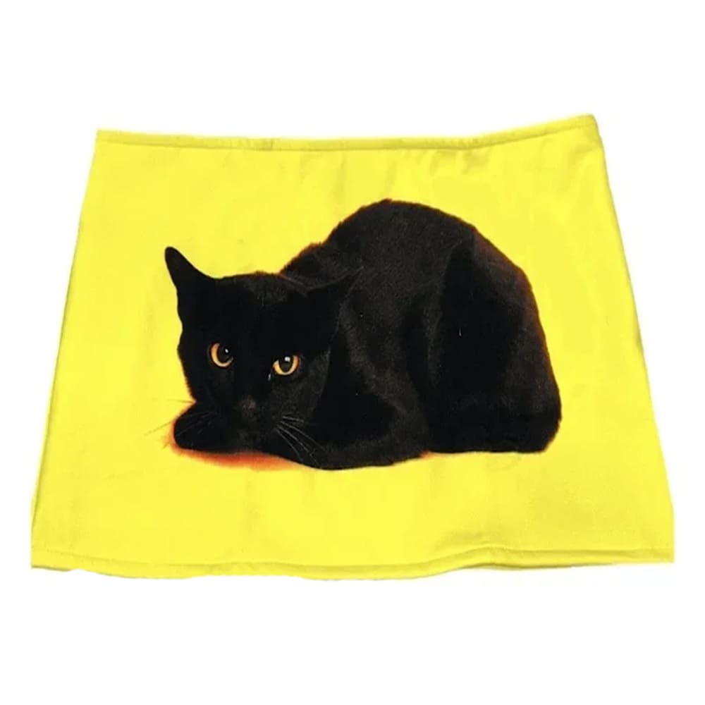 VILZSTUDIOS Fashionable black mini skirt for women
