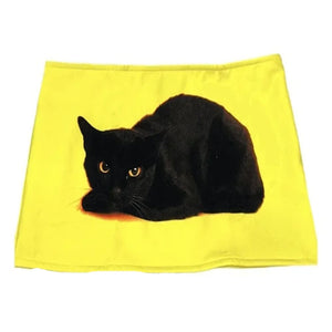 VILZSTUDIOS Fashionable black mini skirt for women