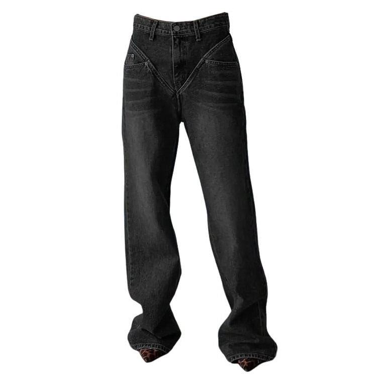 VILZSTUDIOS Stylish wide leg jeans for streetwear fashion
