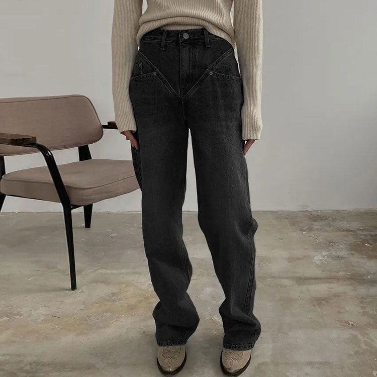 VILZSTUDIOS Stylish wide leg jeans for streetwear fashion