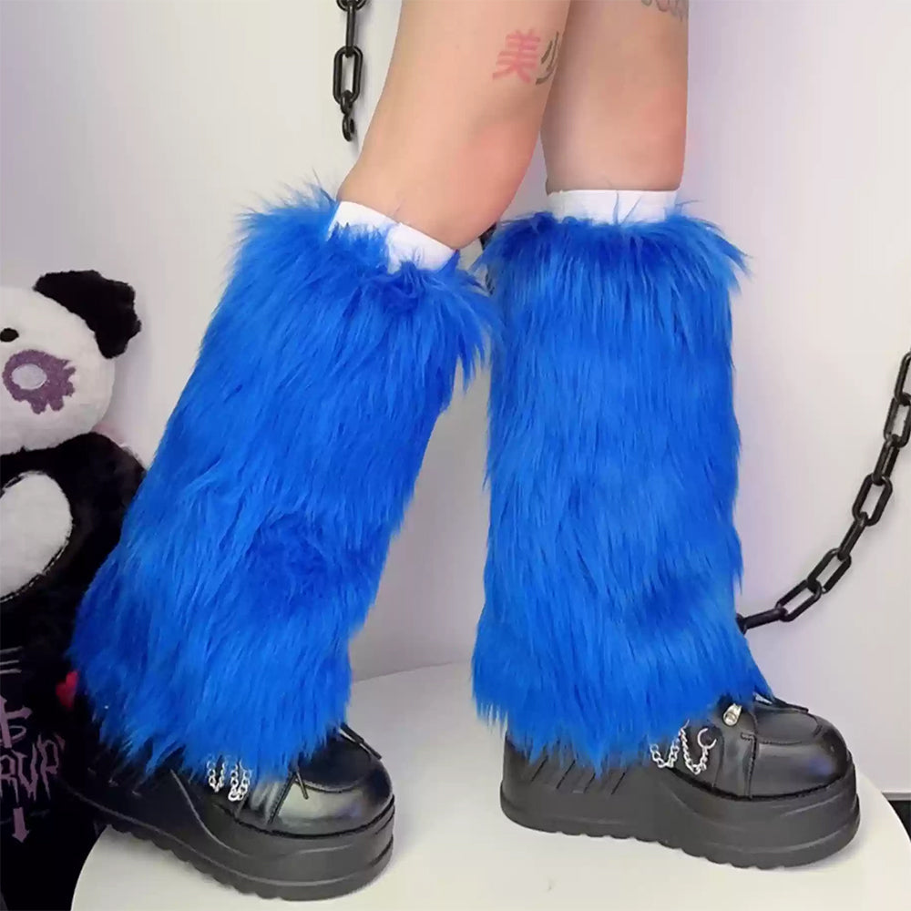 VILZSTUDIOS Cozy leg warmers made of faux fur