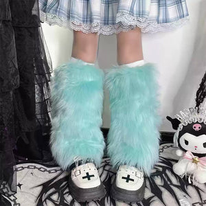 VILZSTUDIOS Cozy leg warmers made of faux fur