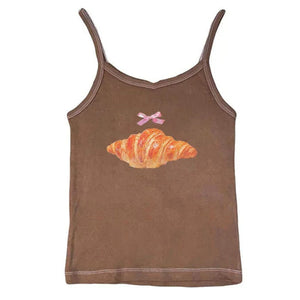 VILZSTUDIOS Y2K Croissant Graphic Tank Top product image