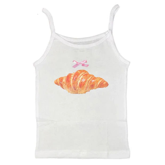 VILZSTUDIOS Y2K Croissant Graphic Tank Top product image