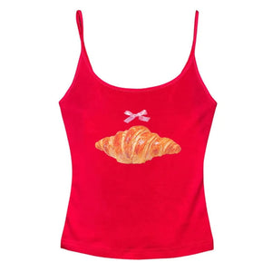 VILZSTUDIOS Y2K Croissant Graphic Tank Top product image
