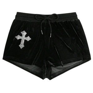 VILZSTUDIOS Stylish shorts with rhinestone detailing