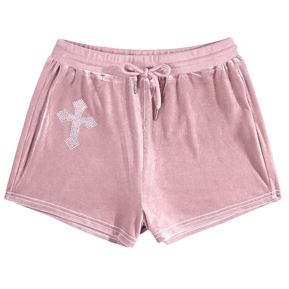 VILZSTUDIOS Stylish shorts with rhinestone detailing