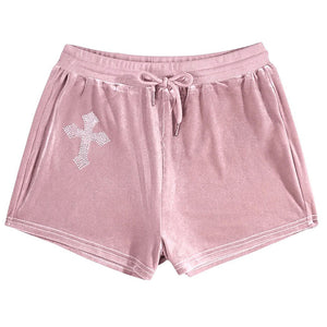 VILZSTUDIOS Stylish shorts with rhinestone detailing