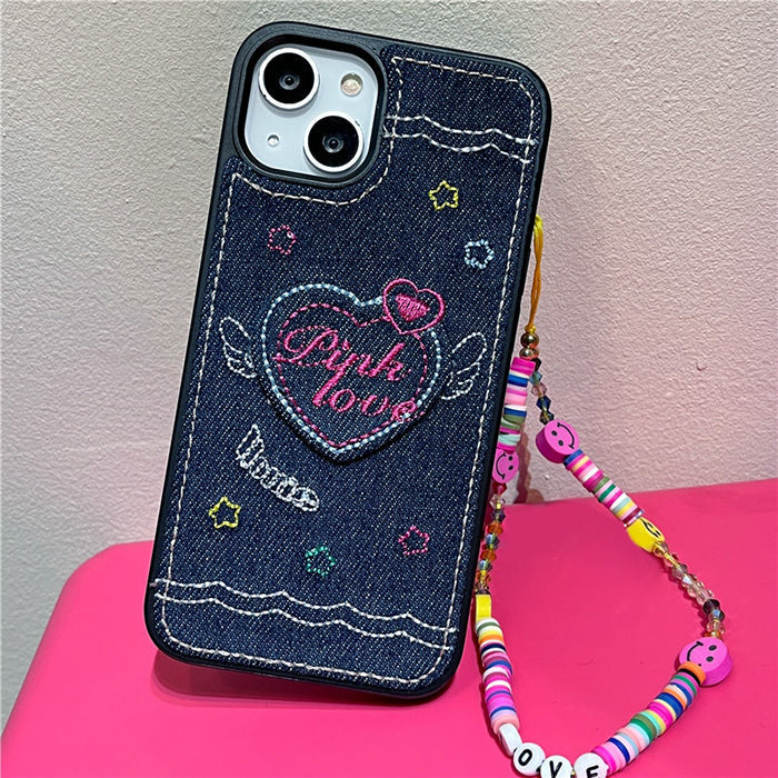 VILZSTUDIOS Trendy denim phone case for stylish protection