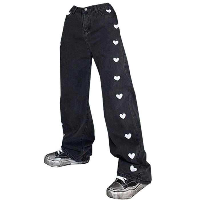 VILZSTUDIOS Distressed black jeans for streetwear fashion