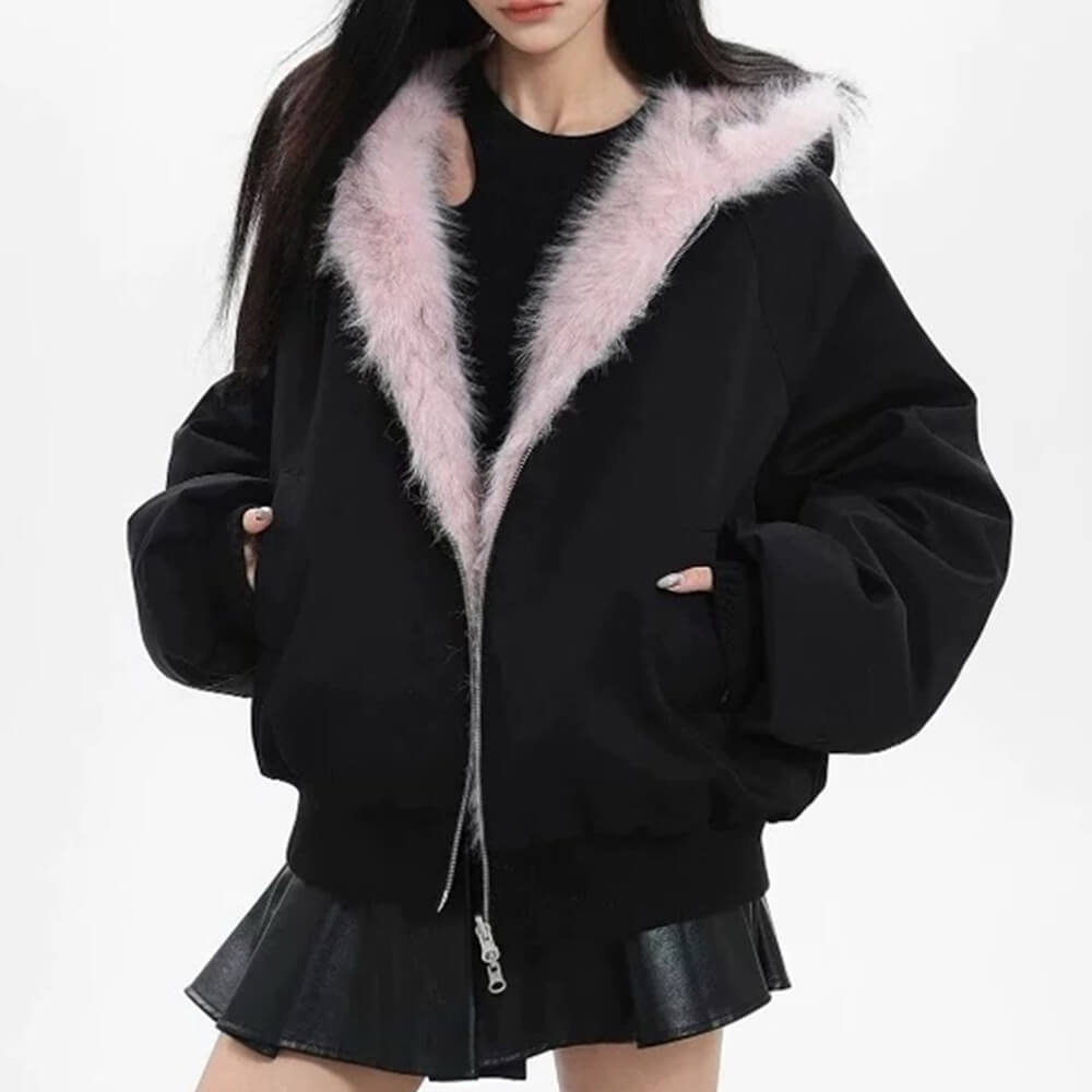 VILZSTUDIOS Y2K Fluffy Zip-Up Jacket product image