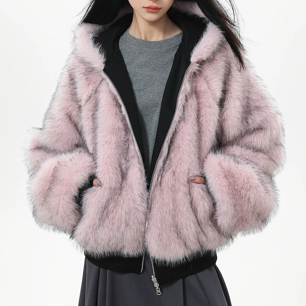 VILZSTUDIOS Y2K Fluffy Zip-Up Jacket product image