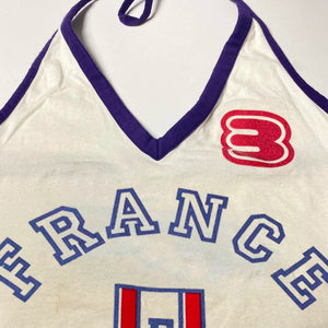 VILZSTUDIOS Retro style halter top with France lettering