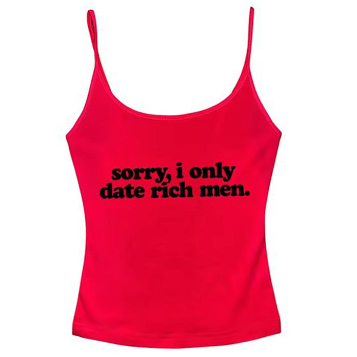 VILZSTUDIOS Y2K graphic cami tank top with statement text