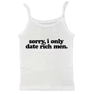 VILZSTUDIOS Y2K graphic cami tank top with statement text