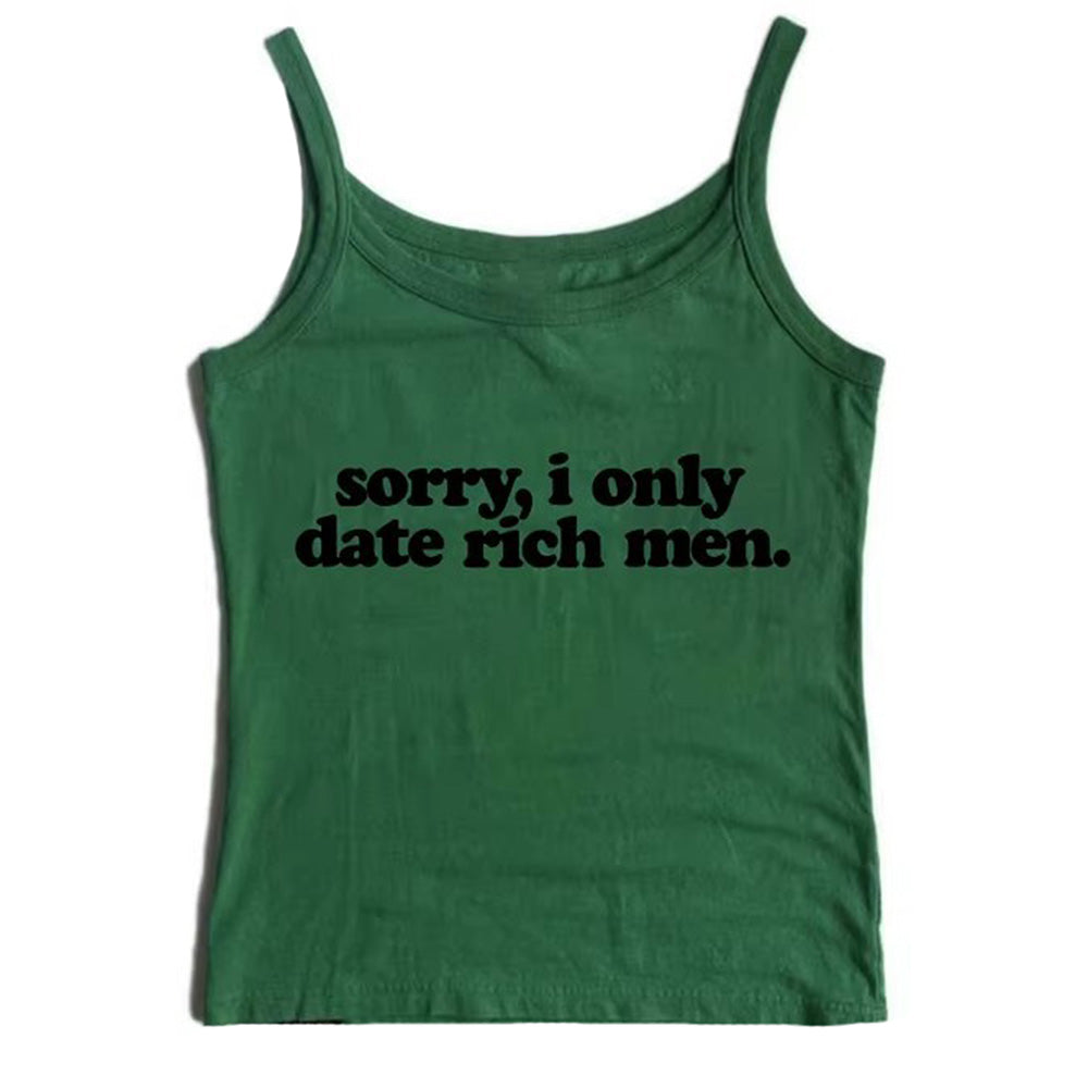 VILZSTUDIOS Y2K graphic cami tank top with statement text