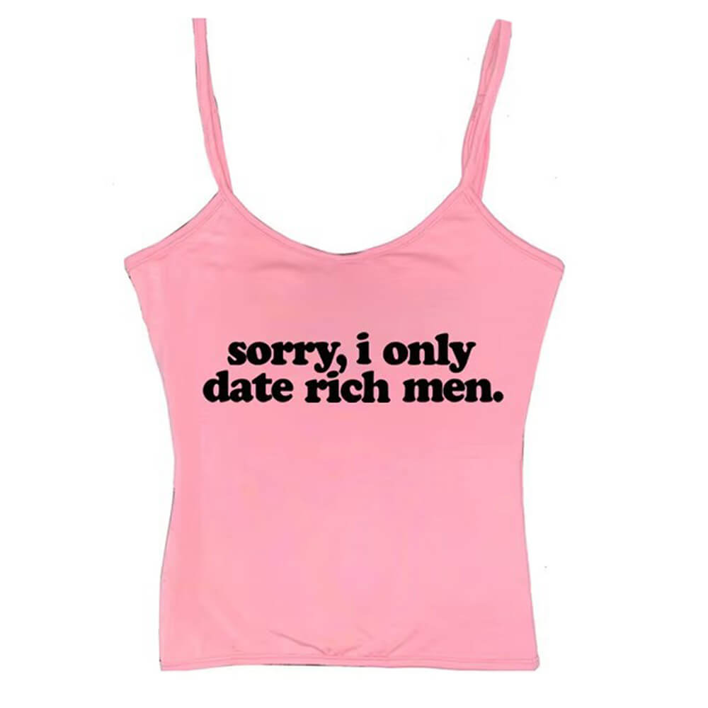 VILZSTUDIOS Y2K graphic cami tank top with statement text