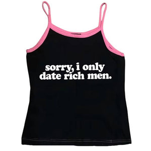 VILZSTUDIOS Y2K graphic cami tank top with statement text