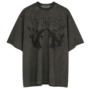 VILZSTUDIOS Y2K Grunge Aesthetic T-Shirt with angel graphics