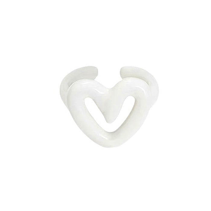 VILZSTUDIOS Adjustable heart ring for trendy fashion