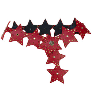 VILZSTUDIOS Y2K star-shaped studded hip belt in vegan leather