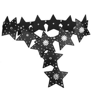 VILZSTUDIOS Y2K star-shaped studded hip belt in vegan leather
