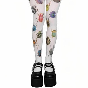 VILZSTUDIOS Fashionable tights with unique insect pattern