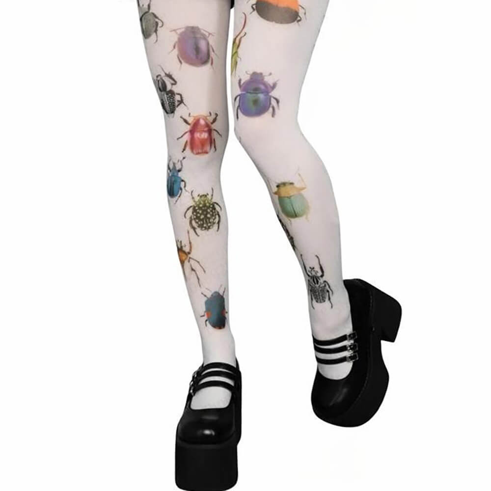 VILZSTUDIOS Fashionable tights with unique insect pattern