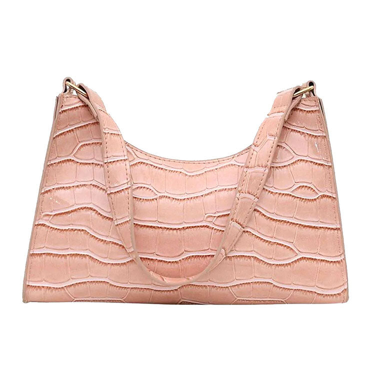 VILZSTUDIOS Stylish mini baguette bag with shoulder strap and zip closure