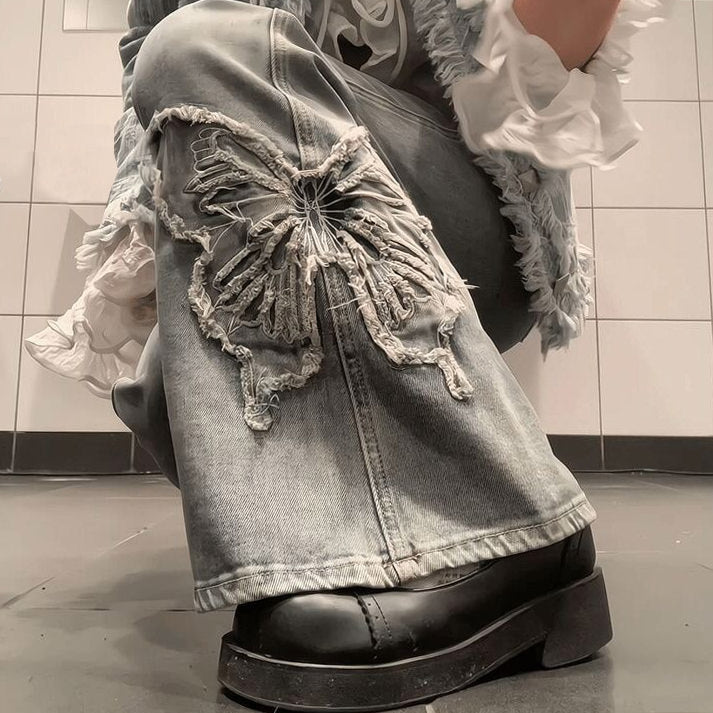 VILZSTUDIOS Y2K inspired flared denim jeans