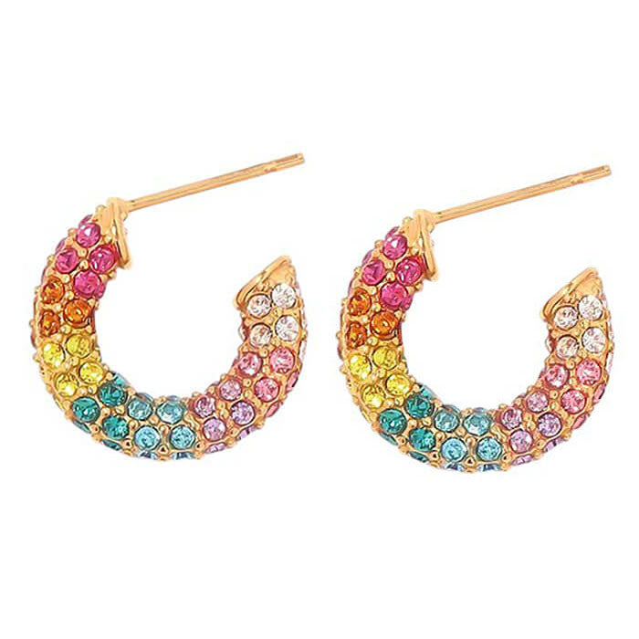 VILZSTUDIOS Colorful gemstone earrings for a stylish accessory