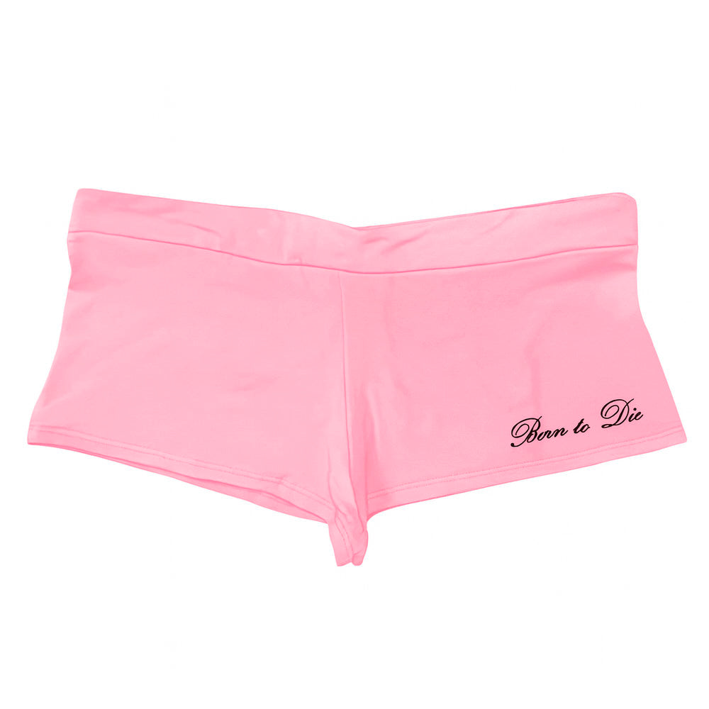 VILZSTUDIOS Y2K graphic micro shorts with bold lettering