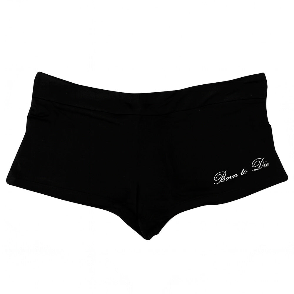 VILZSTUDIOS Y2K graphic micro shorts with bold lettering
