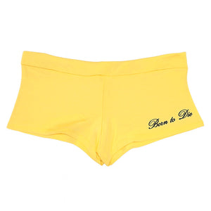 VILZSTUDIOS Y2K graphic micro shorts with bold lettering