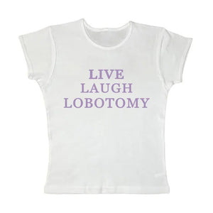 VILZSTUDIOS Y2K inspired live laugh tee for streetwear fashion