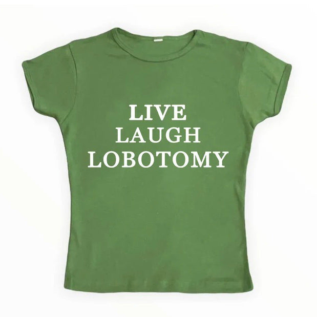 VILZSTUDIOS Y2K inspired live laugh tee for streetwear fashion
