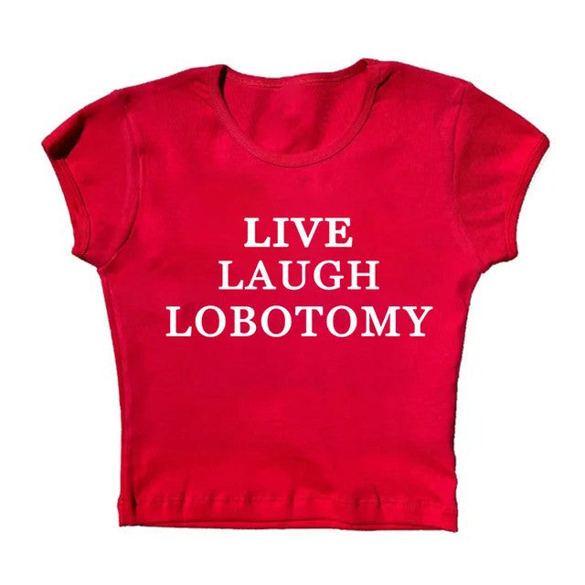 VILZSTUDIOS Y2K inspired live laugh tee for streetwear fashion