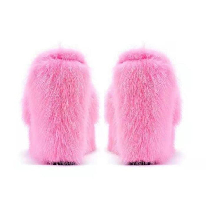 VILZSTUDIOS Faux fur sandals from VILZSTUDIOS