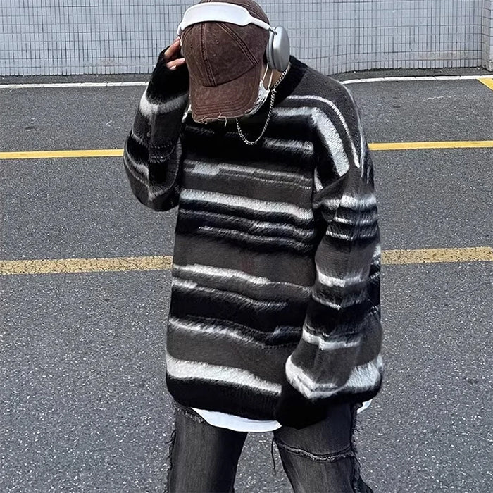 VILZSTUDIOS Striped knit sweater from VILZSTUDIOS